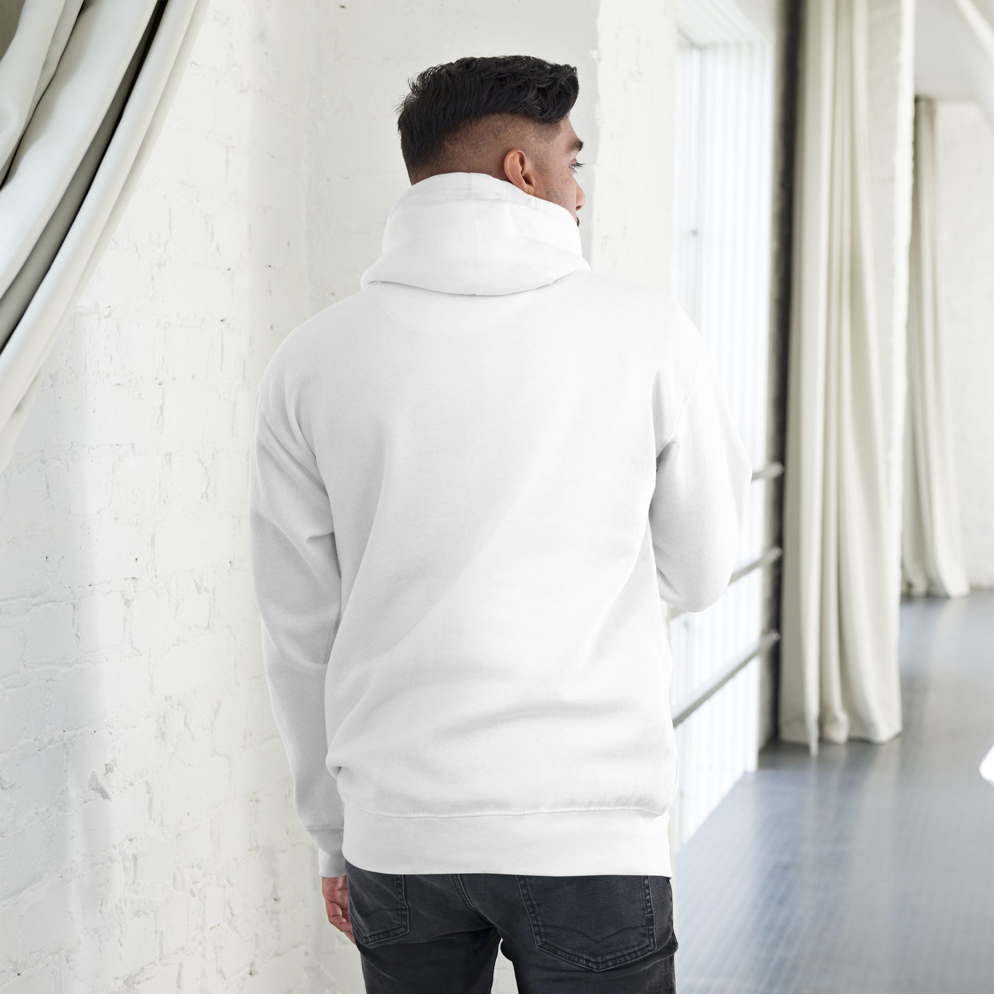 White unisex Hoodie