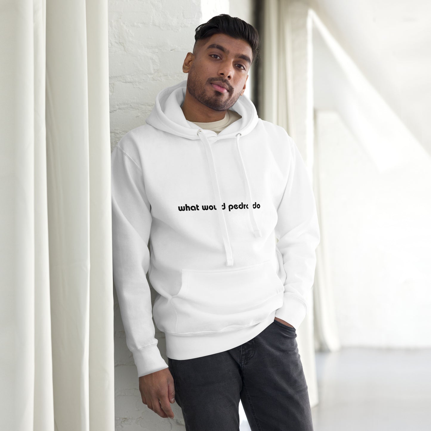 White unisex Hoodie