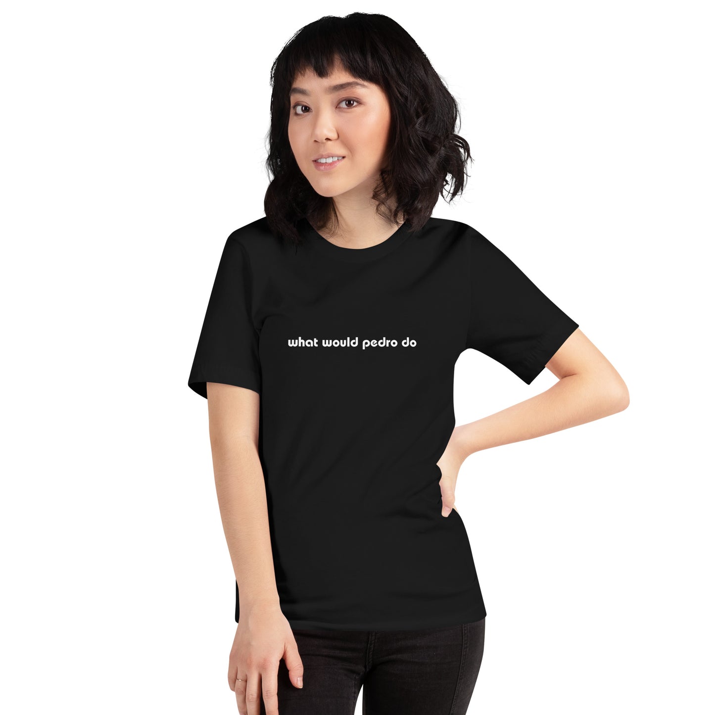 Black unisex t-shirt