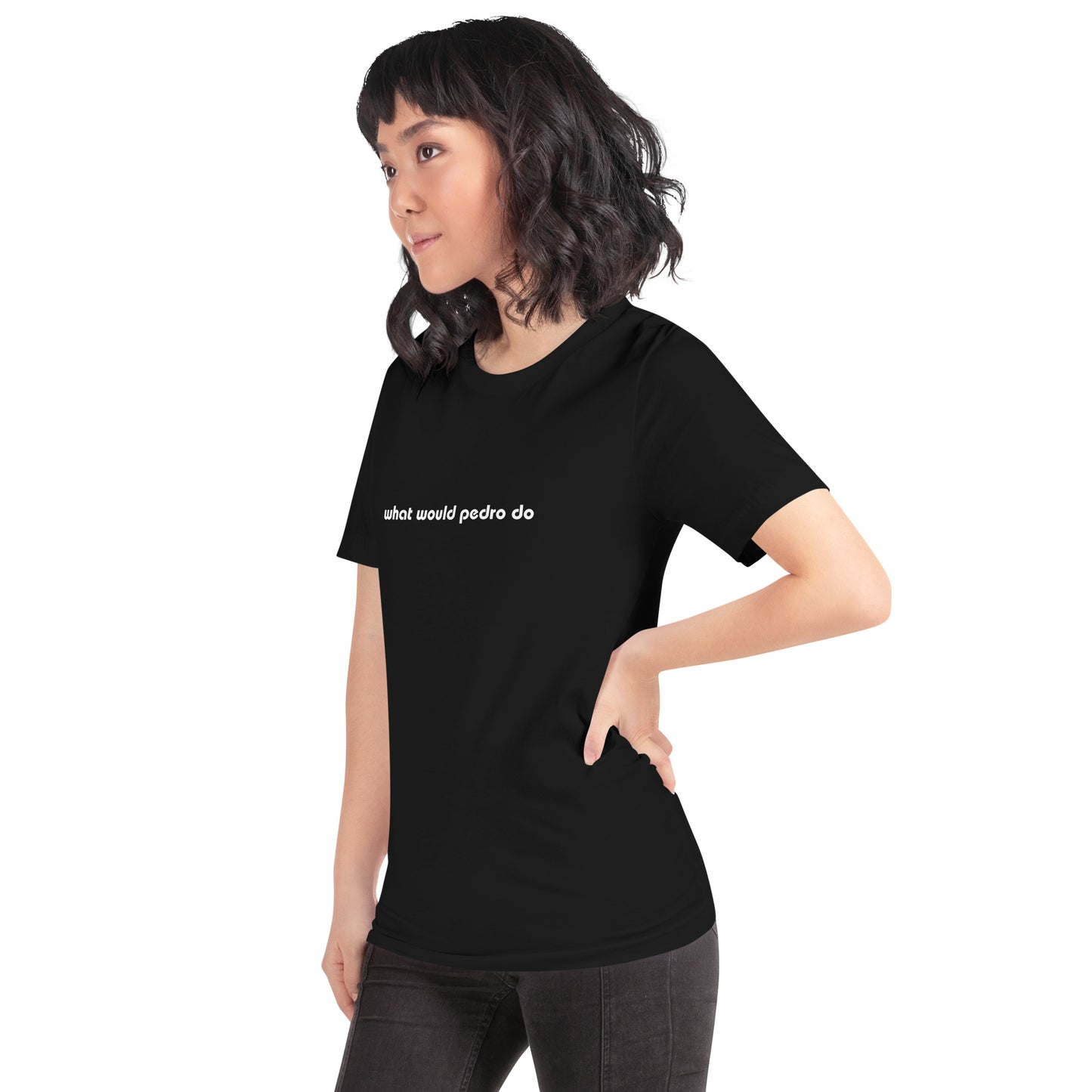 Black unisex t-shirt